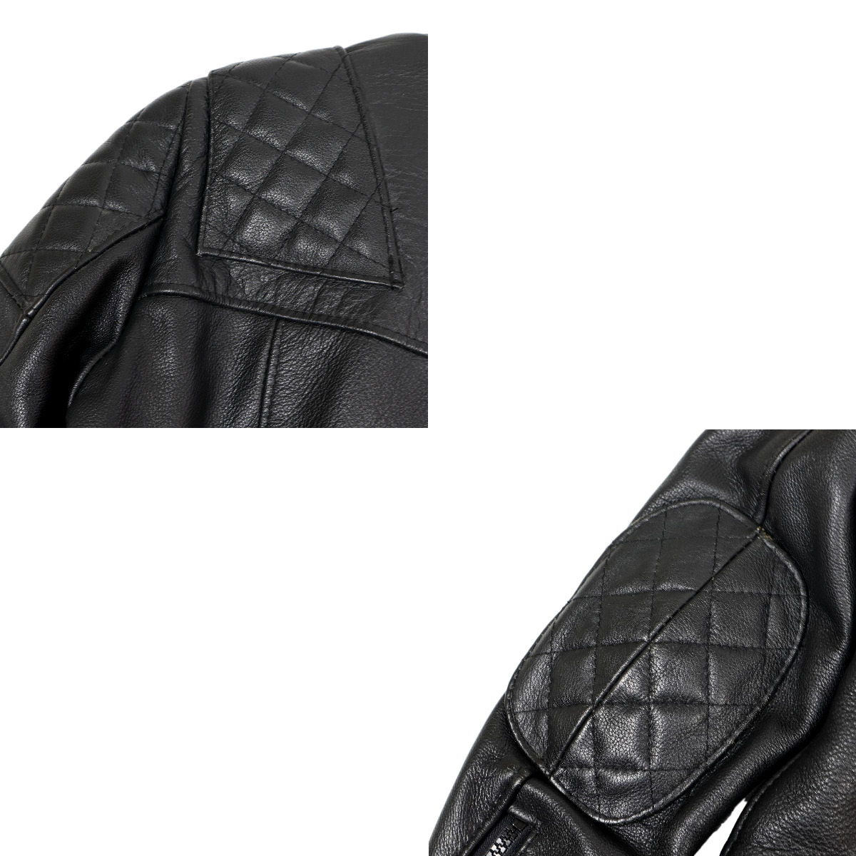 【B238】【美品】WOLF LEATHERS ウルフレザー ダブルライダース レザージャケット バイクウエア ビンテージ_画像8