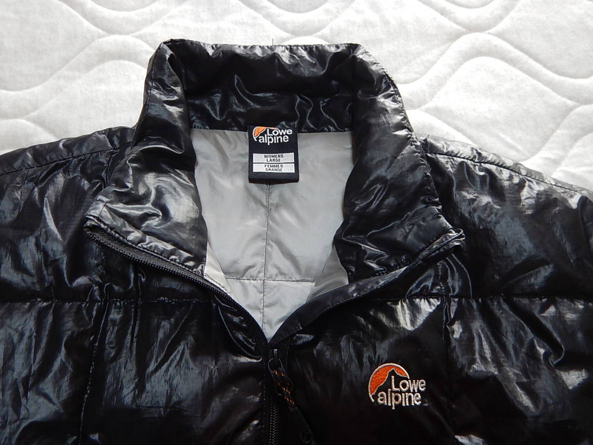  prompt decision low Alpine (Lowealpine) SQUARE FIT down jacket LFW09082 black lady's L size black postage 520 jpy 