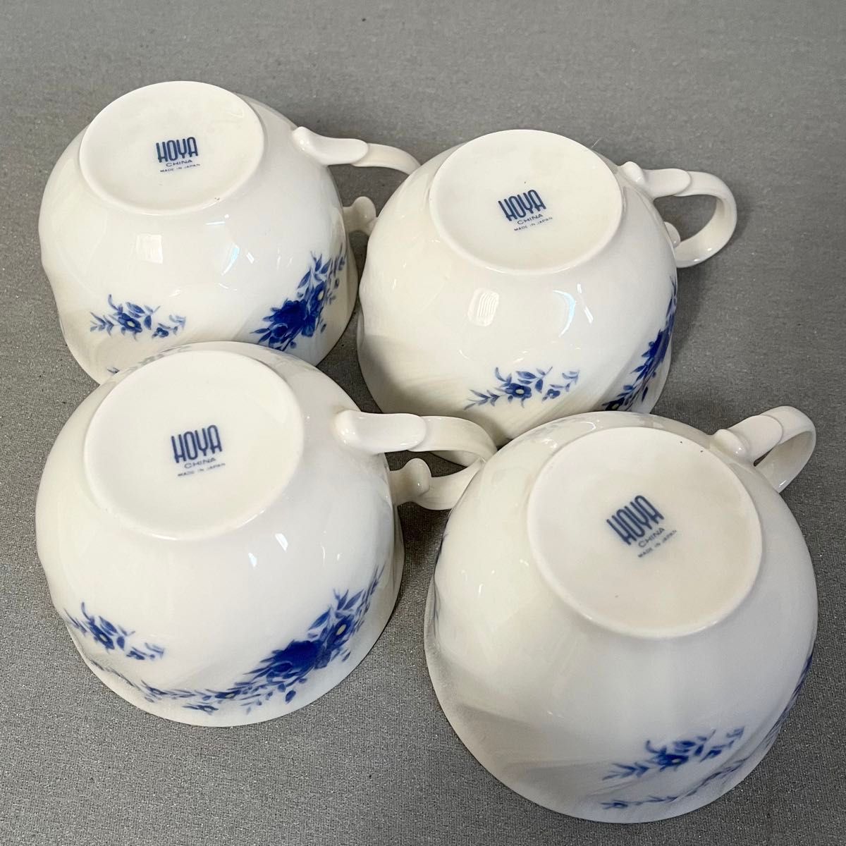 HOYA CHINA ホーヤ カップ&ソーサー 4客セット 昭和レトロ 日本 HOYA CHINA ホーヤ カップ&ソーサー 4客セット 昭和レトロ 日本