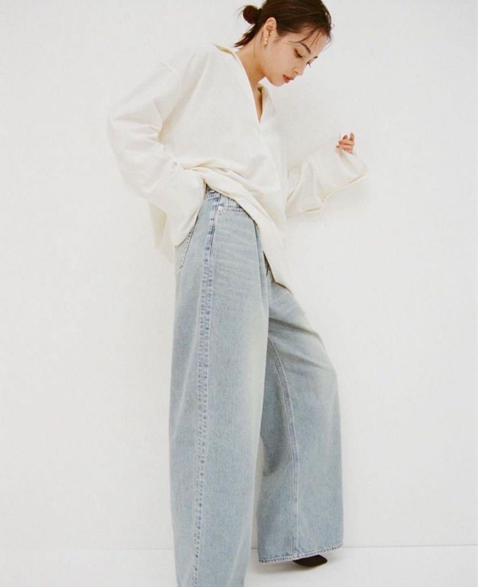 CLANE 広瀬すずデニムTUCK WIDE DENIM PANTS CLANE 広瀬すずデニムTUCK WIDE DENIM PANTS
