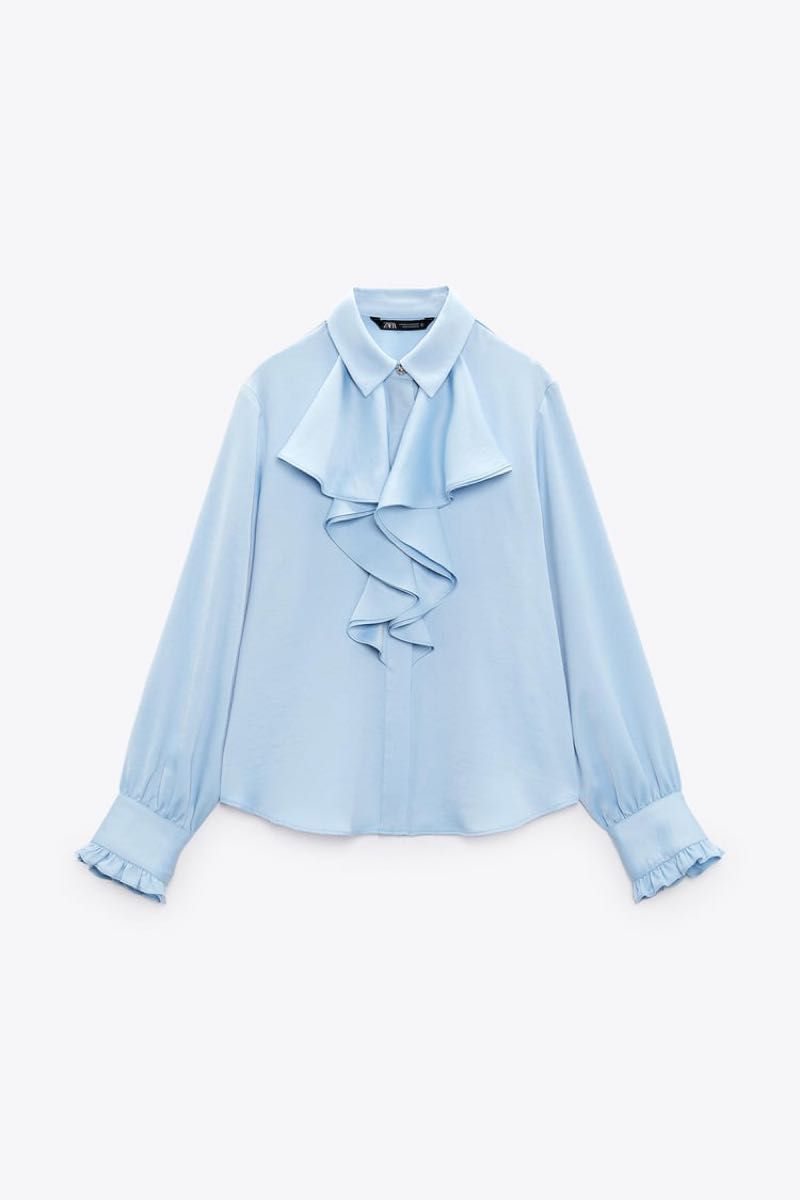 ZARA フリル付サテンブラウス|Yahoo!フリマ(旧PayPayフリマ) ZARA フリル付サテンブラウス|Yahoo!フリマ(旧PayPayフリマ)