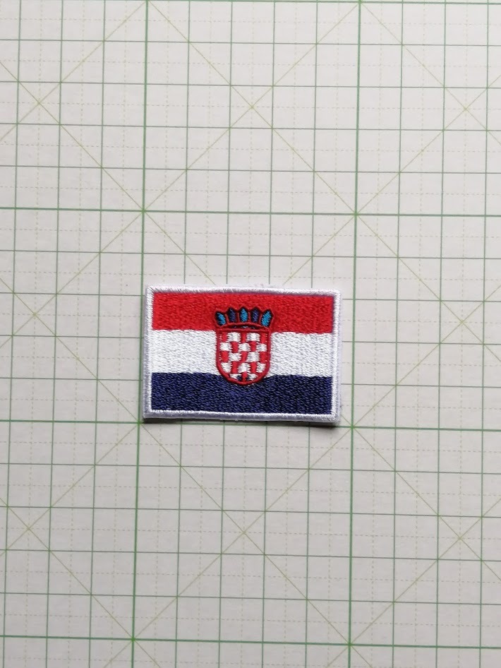 ■ クロアチア 共和国 小 Croatia ヨーロッパ ■ アイロン接着OK_画像1