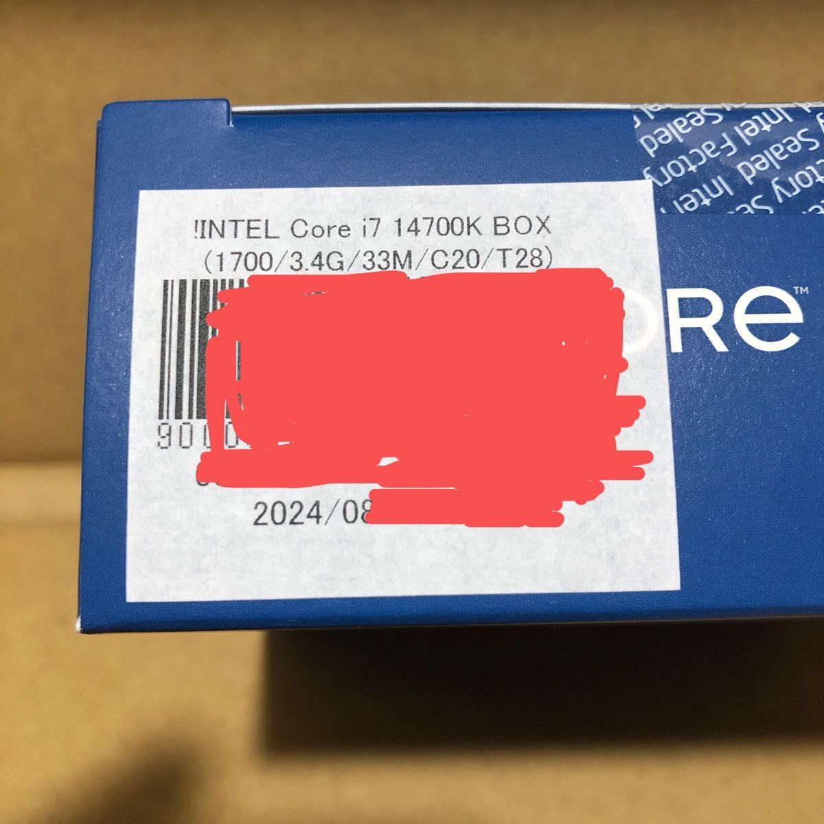 新品未開封・保証書付属 Intel Core i7 14700K BOX|Yahoo 新品未開封・保証書付属 Intel Core i7 14700K BOX|Yahoo