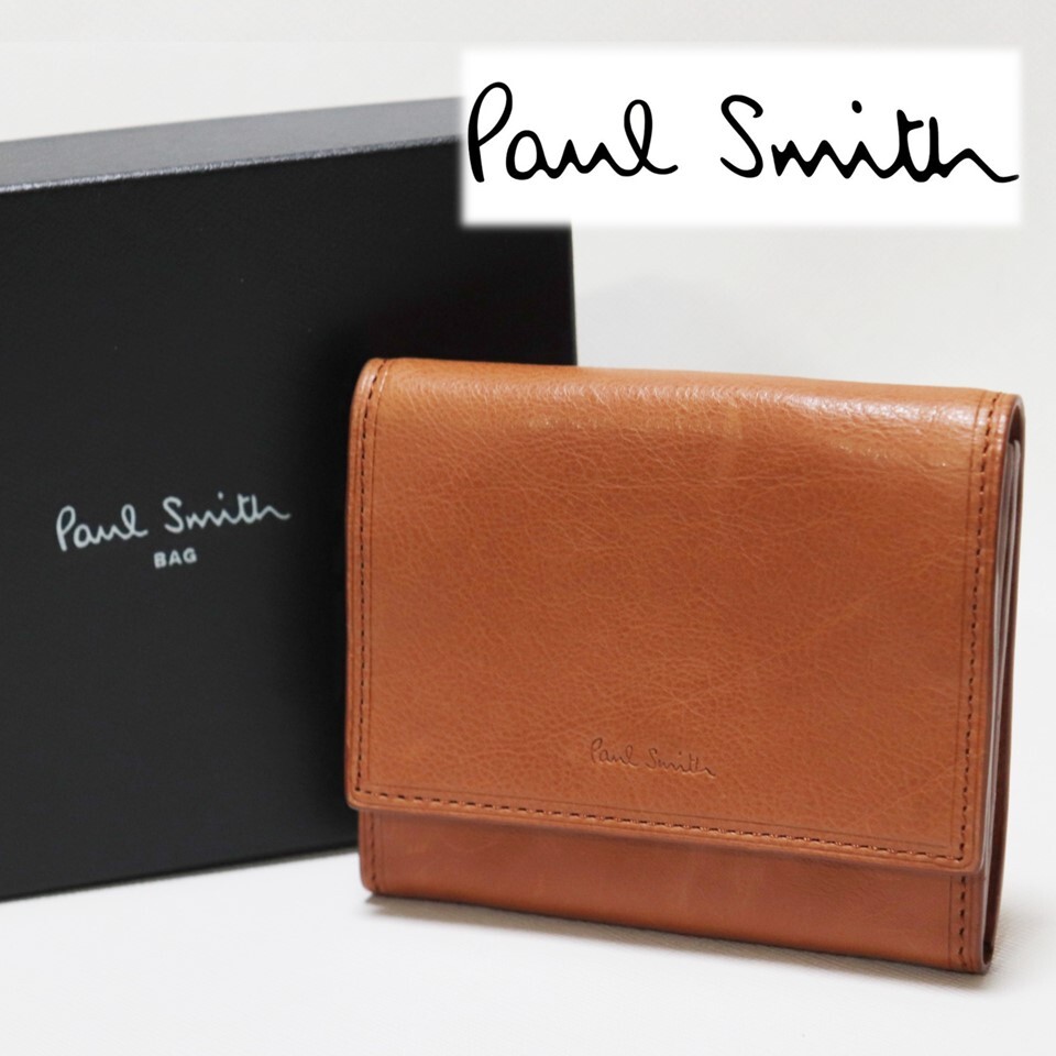 【国内即発★PaulSmith】お洒落♪ストライプポイント ミニ財布 Paul Smith ポールスミス》箱付新品 シグネチャーストライプ