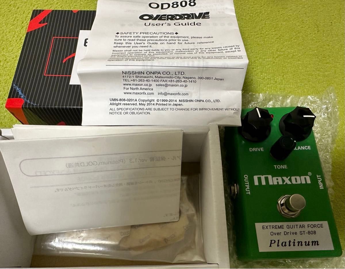 ST-808 Platinum EXTREME GUITAR FORCE MAXON TS チューブス ST-808 Platinum EXTREME GUITAR FORCE MAXON TS チューブス