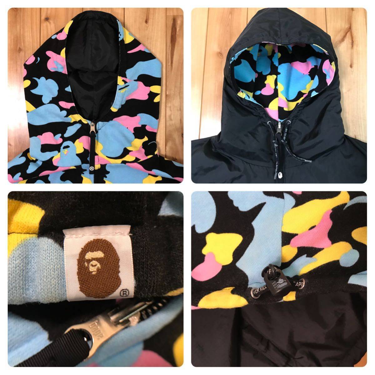 ☆リバーシブル☆ マルチカモ パーカー Mサイズ a bathing ape BAPE