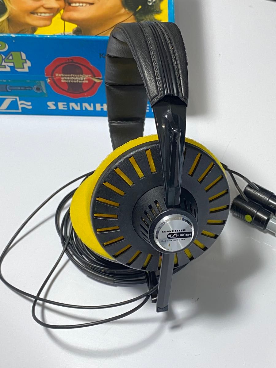 SENNHEISER HD424 ビンテージヘッドホン 箱付き HD414上位 SENNHEISER HD424 ビンテージヘッドホン 箱付き HD414上位