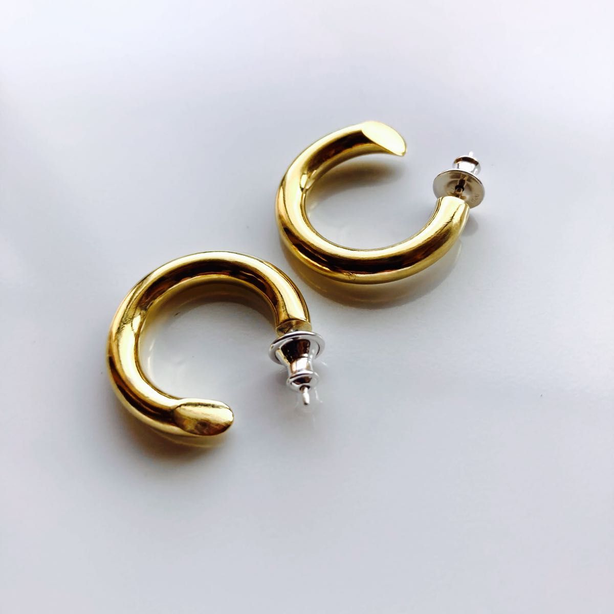 シルバー925 4×23mm (701サイズ) フープピアス ピアス 両耳用 シルバー925 4×23mm (701サイズ) フープピアス ピアス 両耳用