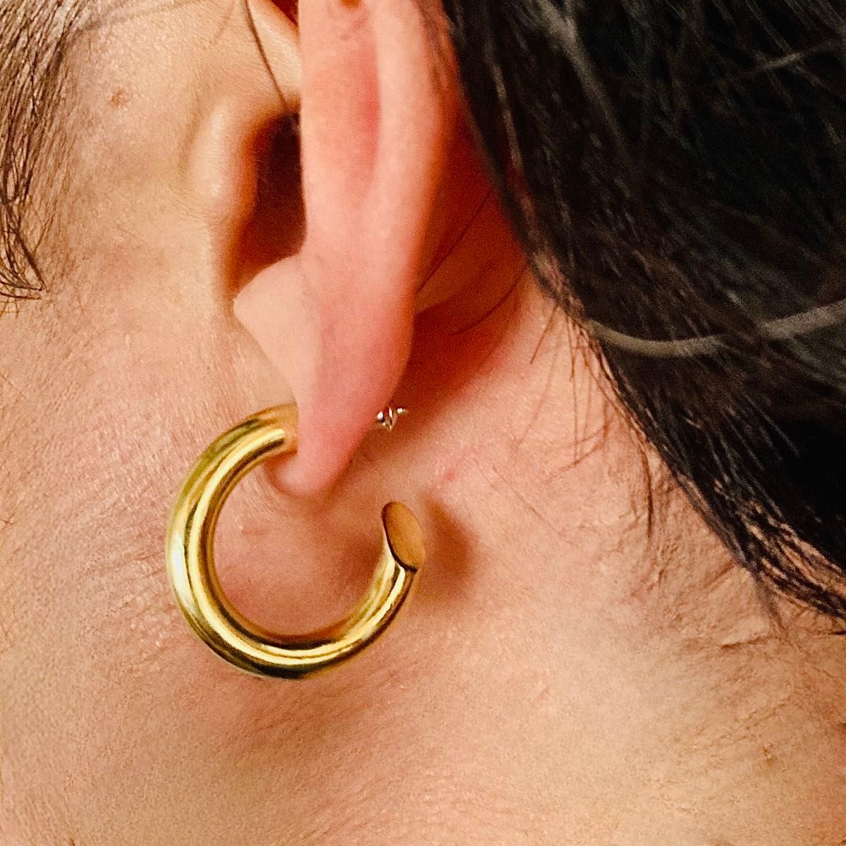 シルバー925 4×23mm (701サイズ) フープピアス ピアス 両耳用 シルバー925 4×23mm (701サイズ) フープピアス ピアス 両耳用