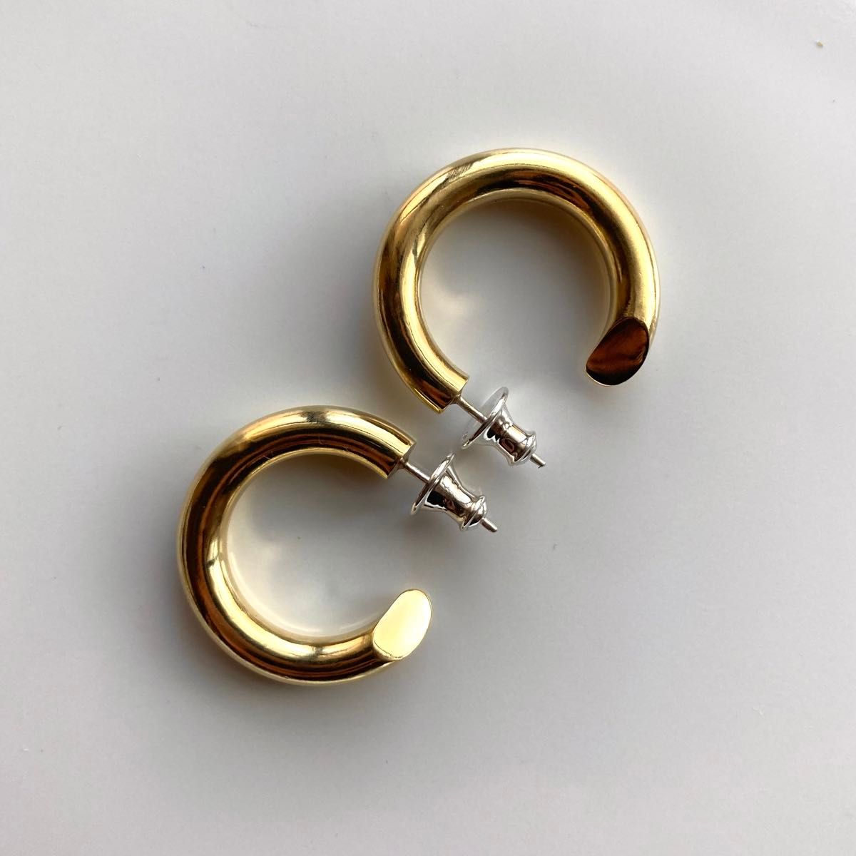 シルバー925 4×23mm (701サイズ) フープピアス ピアス 両耳用 シルバー925 4×23mm (701サイズ) フープピアス ピアス 両耳用