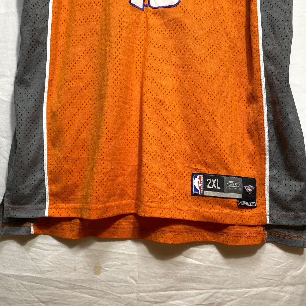 ■ 大きめサイズ Reebok リーボック NBA SUNS サンズ #13 NASH メッシュ地 バスケ ユニフォーム 古著 2XL オレンジ スポーツ 観戦 ■