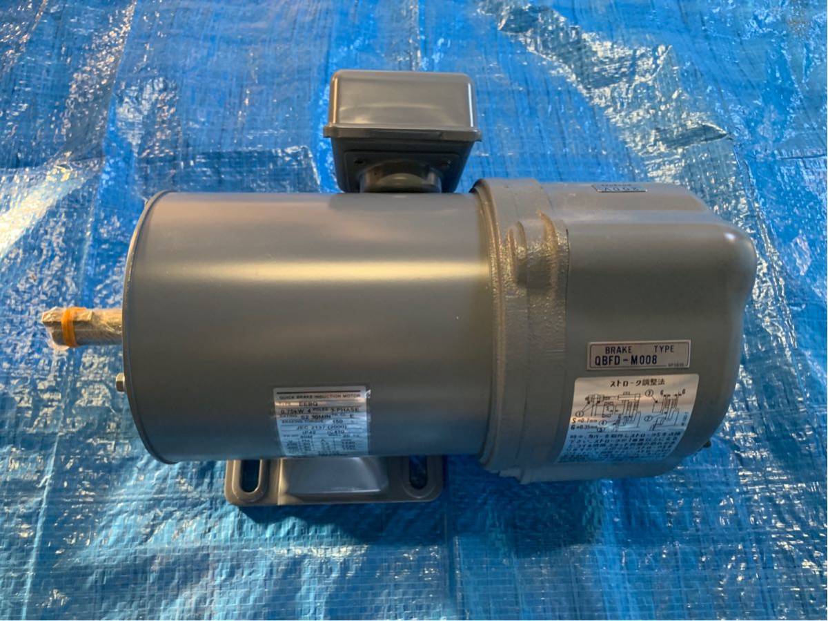 Nidec クイックブレーキモーター 日本電産テクノ EEBQ 0 75kW 4P Nidec クイックブレーキモーター 日本電産テクノ EEBQ 0 75kW 4P
