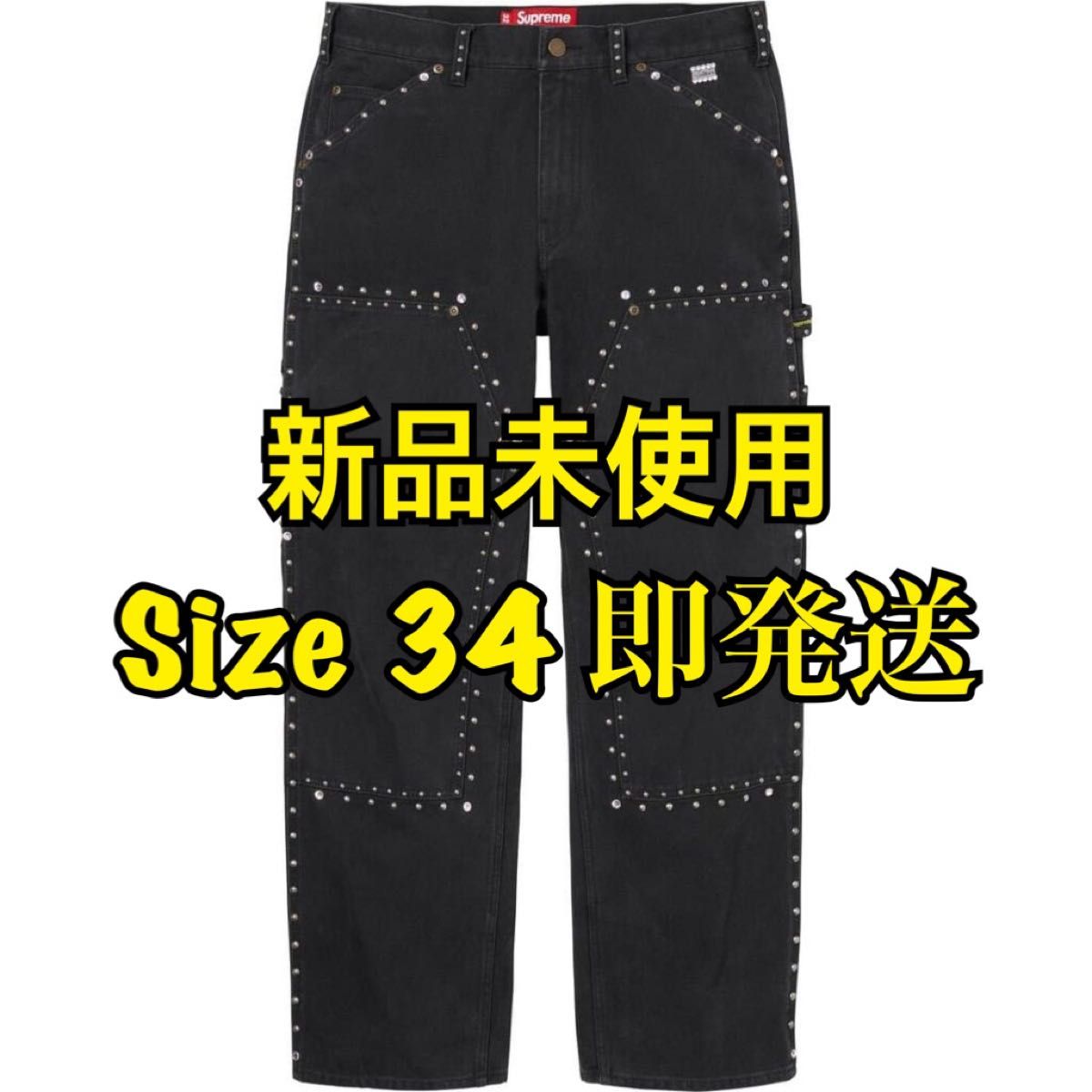 Supreme b.b. Simon Studded Double Knee Painter Pant Black Supreme b.b. Simon Studded Double Knee Painter Pant Black