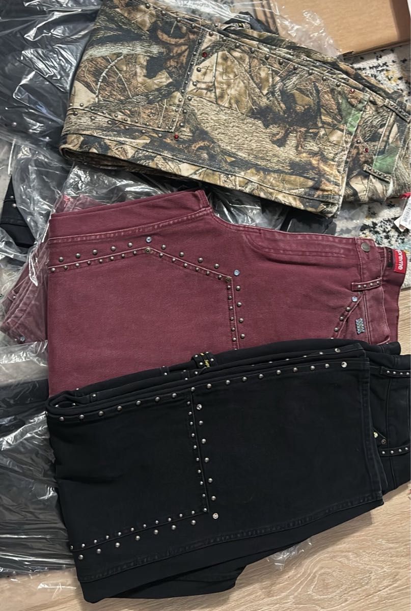 Supreme x B B Simon Studded Double Knee Painter Pant Supreme x B B Simon Studded Double Knee Painter Pant