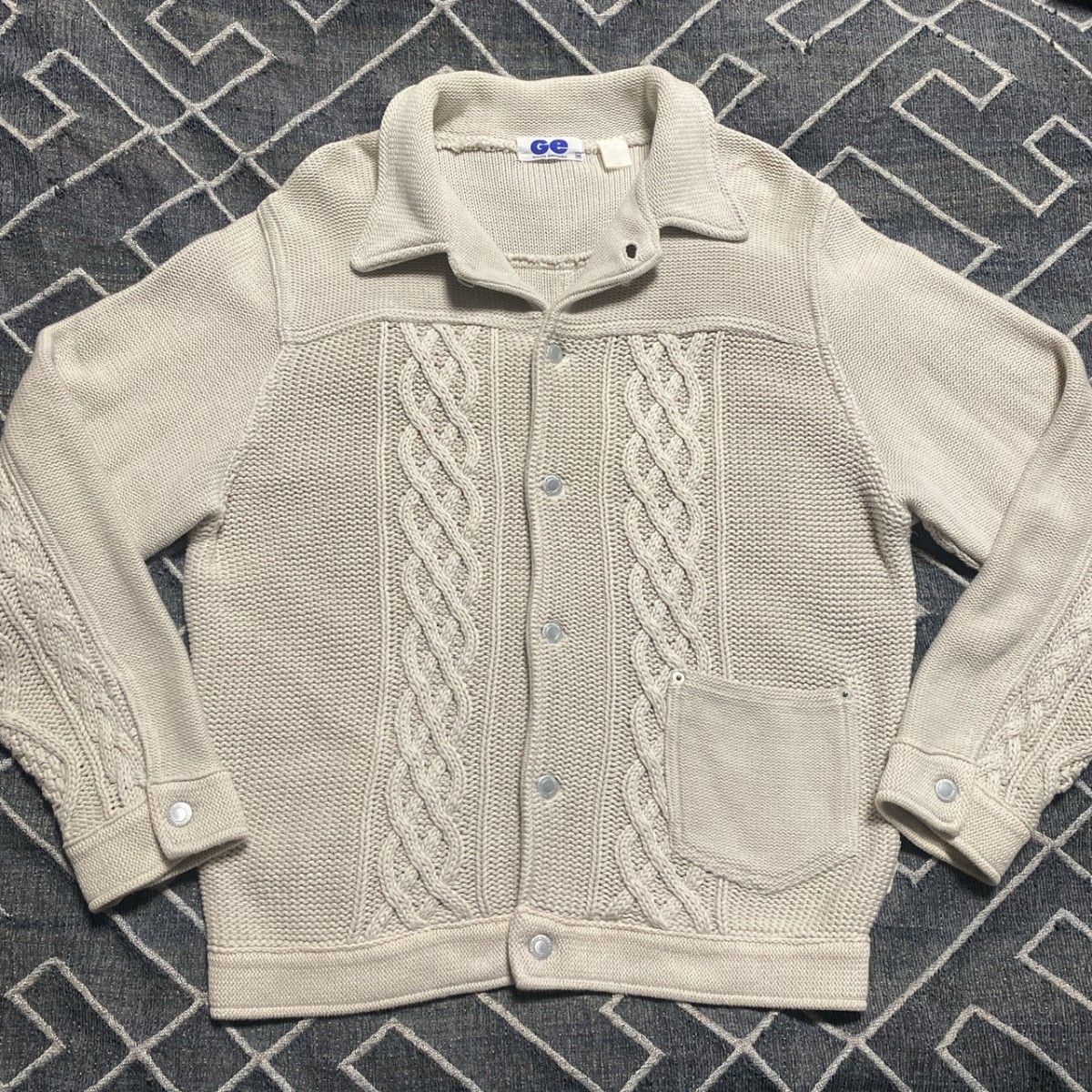 名作 GOODENOUGH 助け 1st フィッシャーマンニット Gジャン 名作 GOODENOUGH 助け 1st フィッシャーマンニット Gジャン