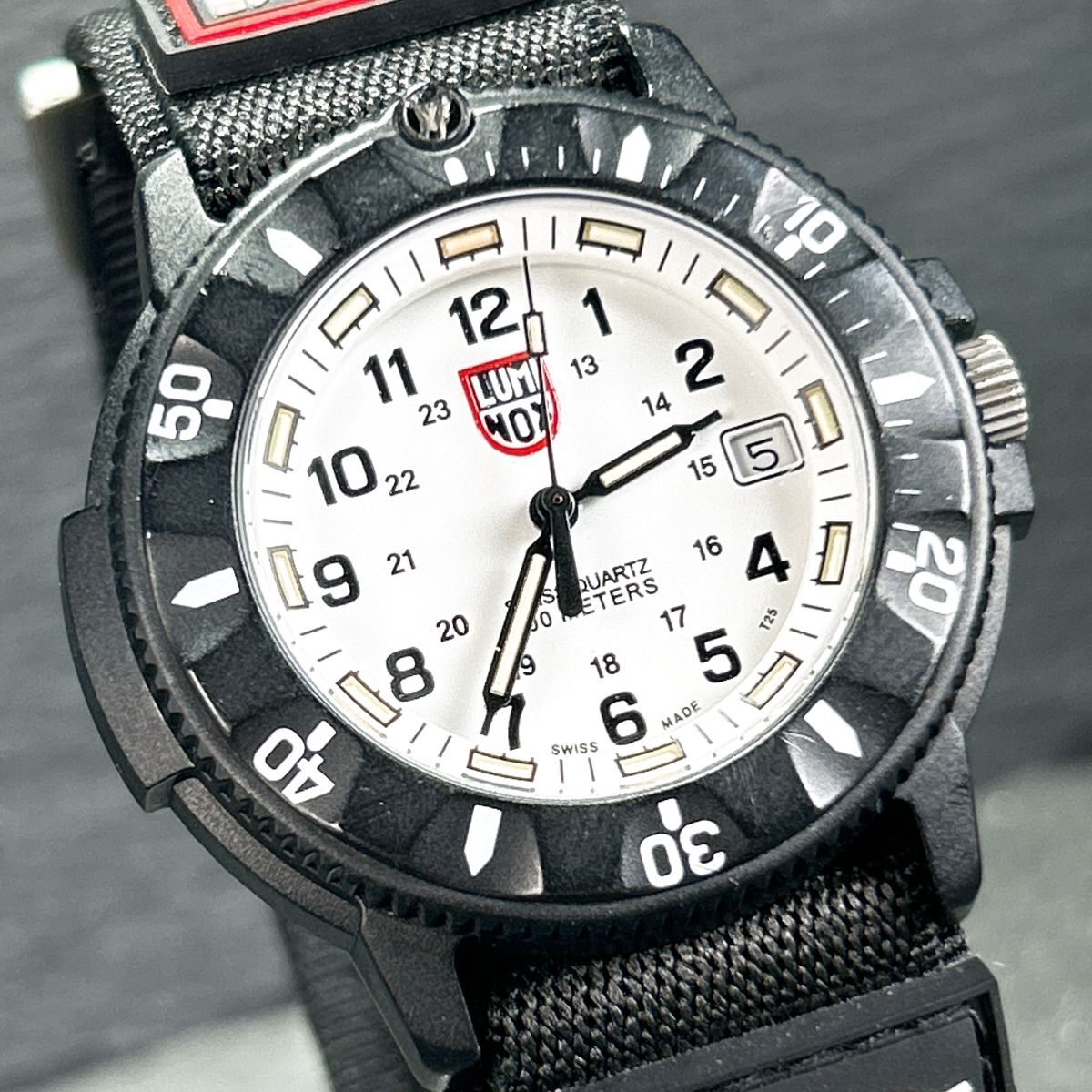 超美品 LUMINOX ルミノックス ネイビーシールズ 3000/3900シリーズ 腕時計 クオーツ アナログ カレンダー ホワイト文字盤  動作確認済み｜代購幫