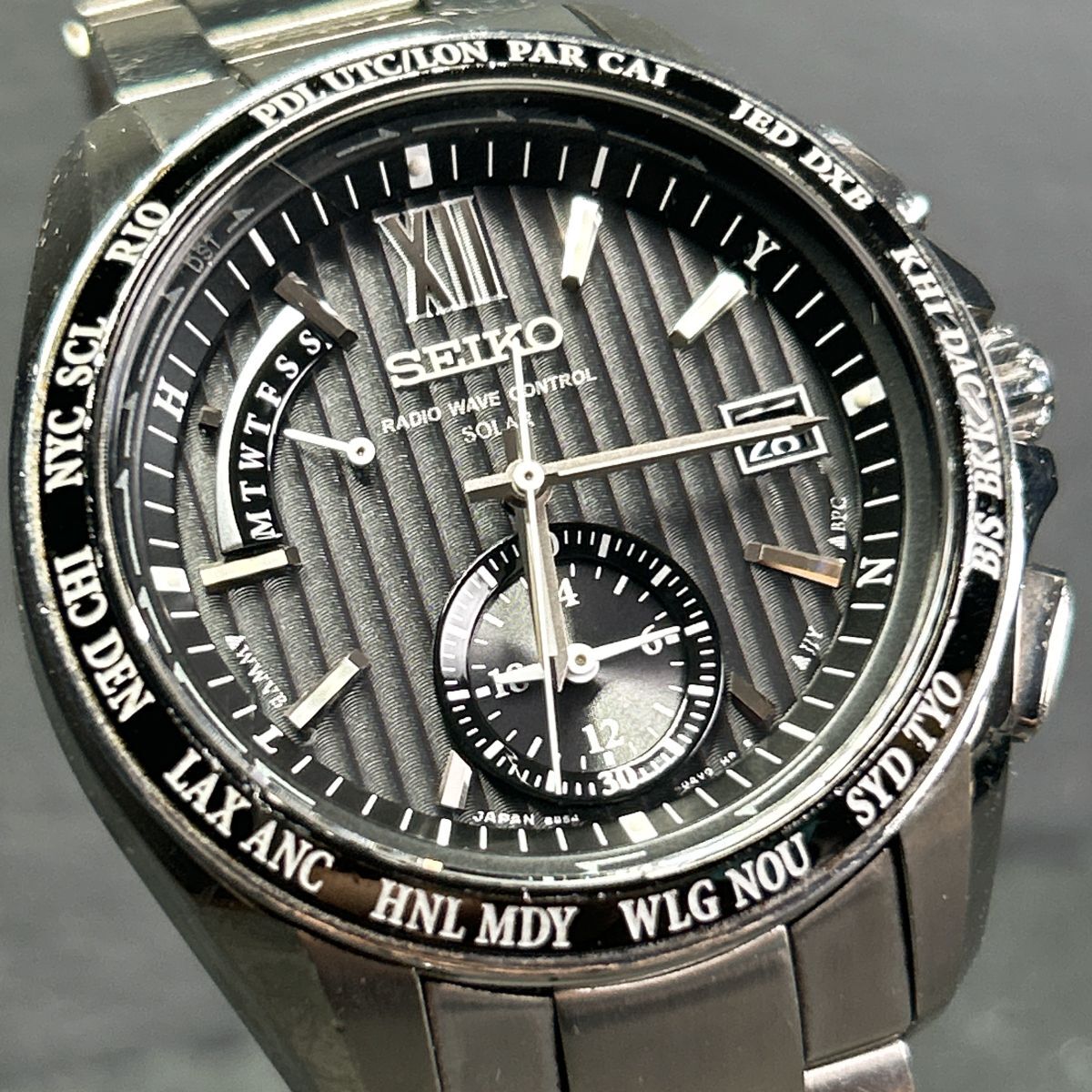 セイコー SEIKO ソーラー電波時計 メンズ 動作確認済み メンズ セイコー SEIKO ソーラー電波時計 メンズ 動作確認済み メンズ
