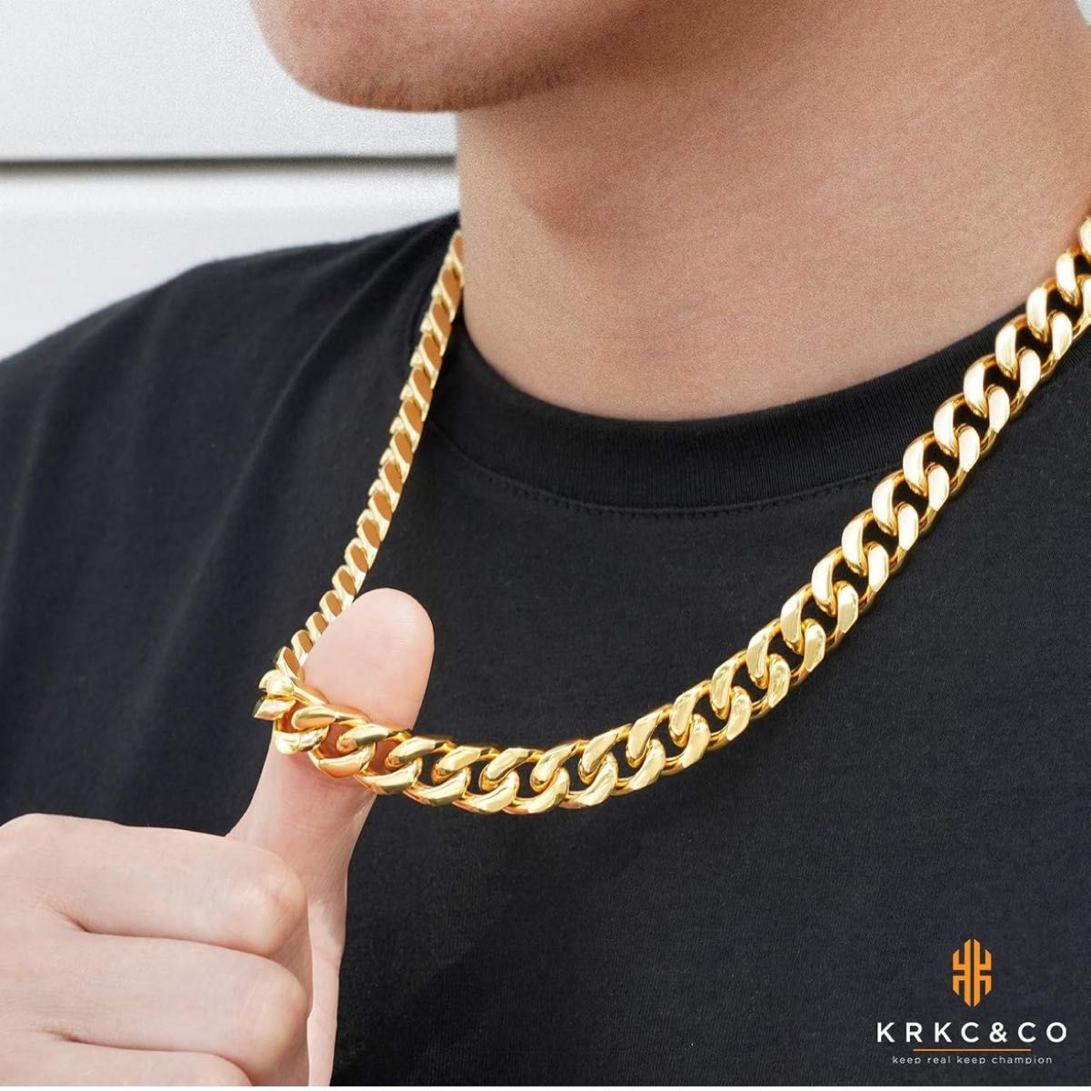 KRKC&CO ネックレス メンズ 幅8/12mm 人気 喜平 キューバン KRKC&CO ネックレス メンズ 幅8/12mm 人気 喜平 キューバン