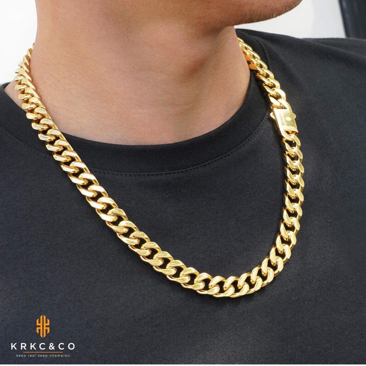 KRKC&CO ネックレス メンズ 幅8/12mm 人気 喜平 キューバン KRKC&CO ネックレス メンズ 幅8/12mm 人気 喜平 キューバン