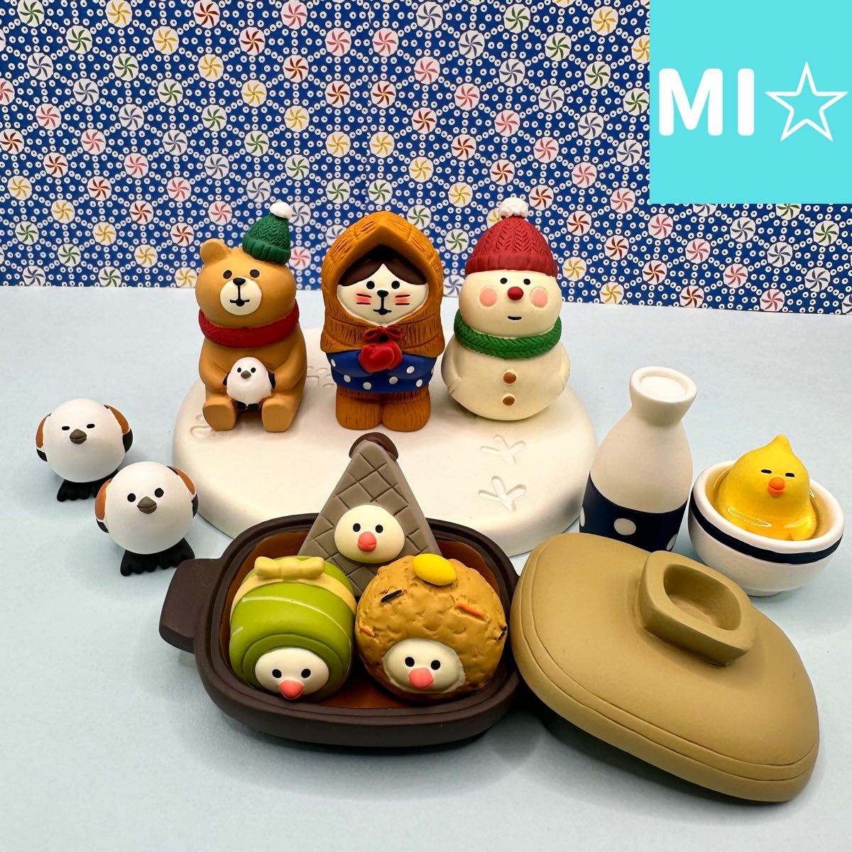 デコレ　コンコンブル　雪ん子１１点　送料無料　3個割5%OFF
