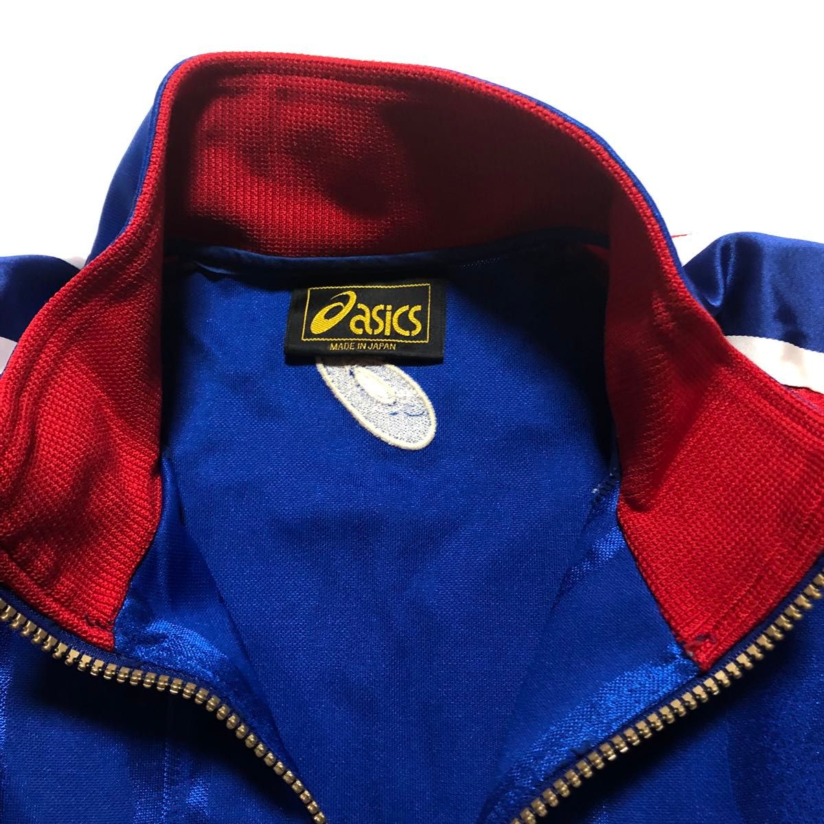 美品】asics ジャージ上下 トラックジャケット セットアップ 美品】asics ジャージ上下 トラックジャケット セットアップ
