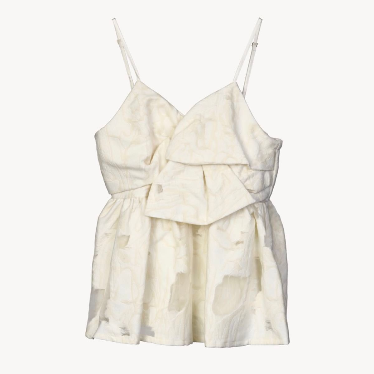 ACKA新品jacquard peplum bustier(ivory)完売品 ACKA新品jacquard peplum bustier(ivory)完売品 トップス