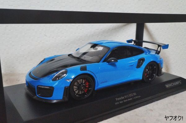 ミニチャンプス ポルシェ 911 GT2 RS 2018 1/18 ミニカー ブルー ミニチャンプス ポルシェ 911 GT2 RS 2018 1/18 ミニカー ブルー