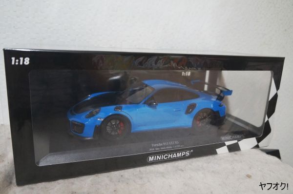 ミニチャンプス ポルシェ 911 GT2 RS 2018 1/18 ミニカー ブルー ミニチャンプス ポルシェ 911 GT2 RS 2018 1/18 ミニカー ブルー