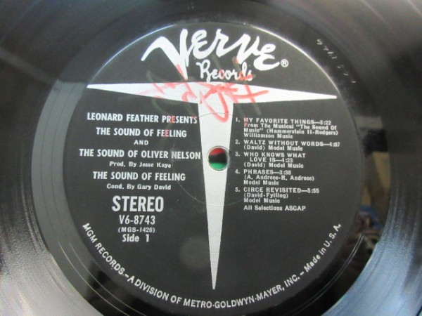 三P1■LP★レナード・フェザー（Leonard Feather）presents THE SOUND OF FEELING／VERVE US盤 V6-8743（MGS1426）_画像3