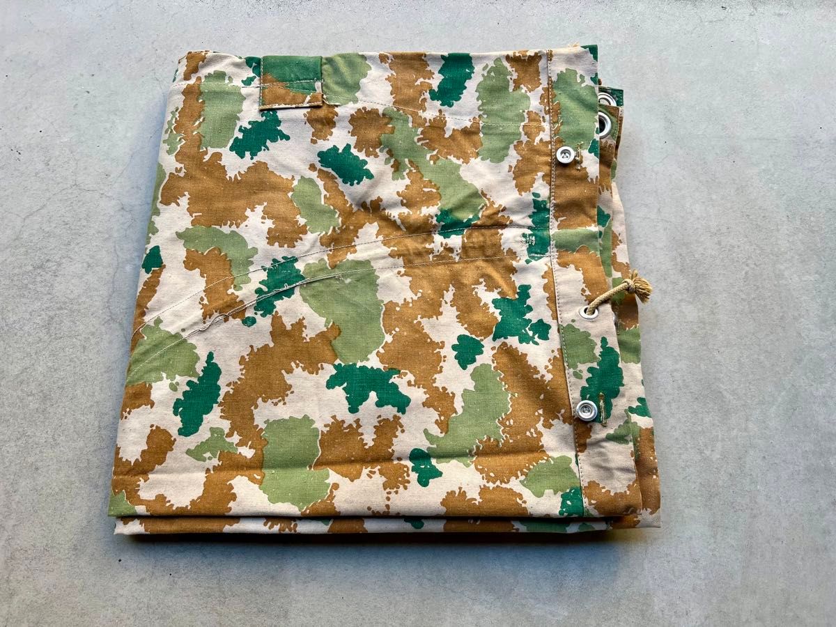 実物 デッドストック 東ドイツ軍 テント フローラルカモ 実物 デッドストック 東ドイツ軍 テント フローラルカモ