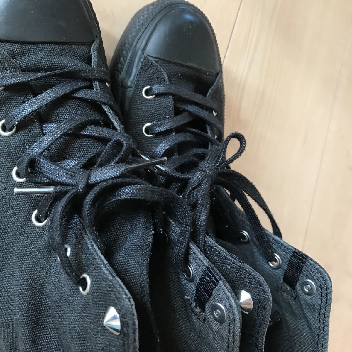 Paypayフリマ Converse コンバース ハイカット スニーカー スタッズ ブラック Paypayフリマ Converse コンバース ハイカット スニーカー スタッズ ブラック