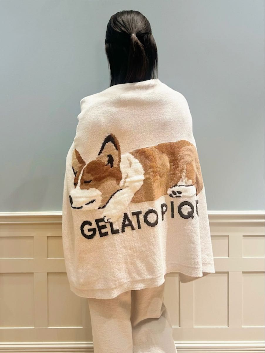 新品 ジェラートピケ SLEEPING DOG ジャガードブランケット 新品 ジェラートピケ SLEEPING DOG ジャガードブランケット