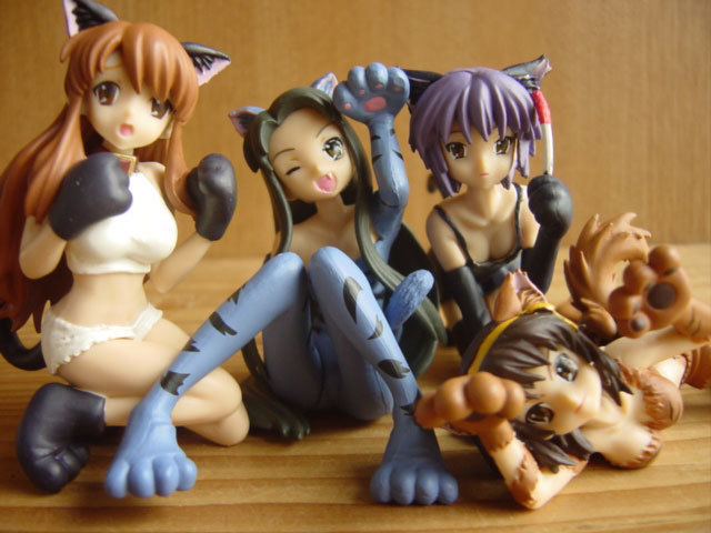 *Eez20CA Suzumiya Haruhi no Yuutsu 6 full comp all 8 kind HGIF cat . cosplay *BANDAI Bandai *300 jpy =003992_s