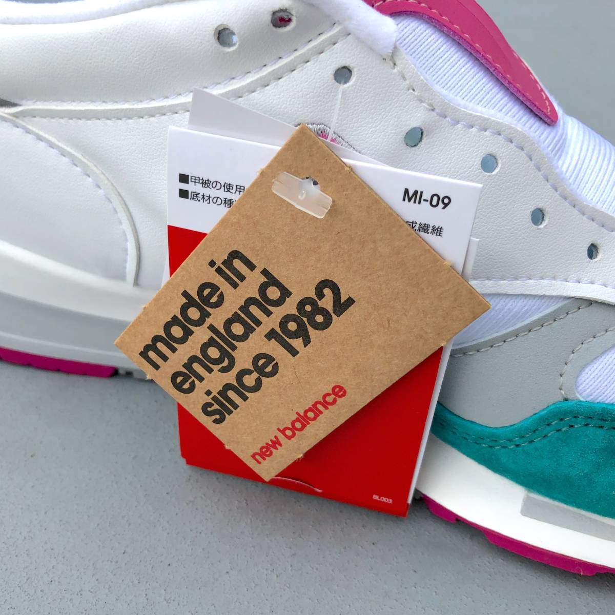 展開店舗限定 UK製 NEW BALANCE M1500WTP WHITE×PINK US9D 27cm 新品