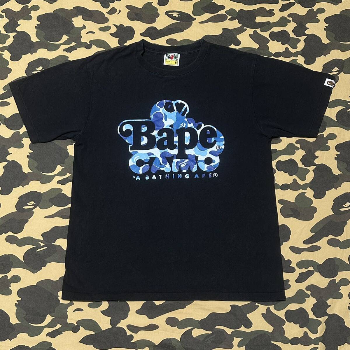baby milo tee bape エイプ A BATHING APE Tシャツ マイロ blue camo