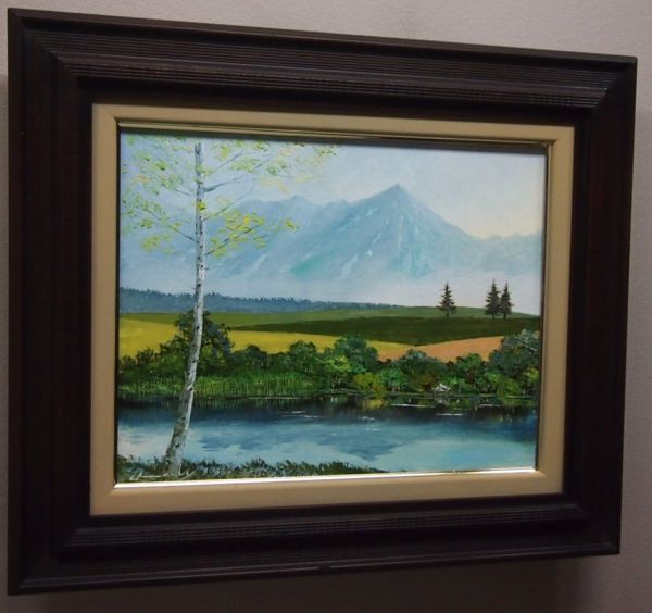 桜木稔　オサラッペ川の秋　油絵 桜木稔 オサラッペ川の秋 油絵 桜木稔 オサラッペ川の秋 油絵