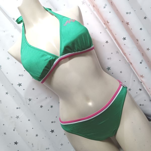 *N048*TOES* lady's swimsuit bikini * swim Pooh ruby chi sea *9M* made in Japan 