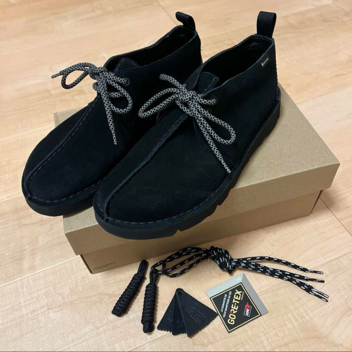 試着のみ CLARKS Desert TrekGTX ブラックスエード miji 試着のみ CLARKS Desert TrekGTX ブラックスエード miji