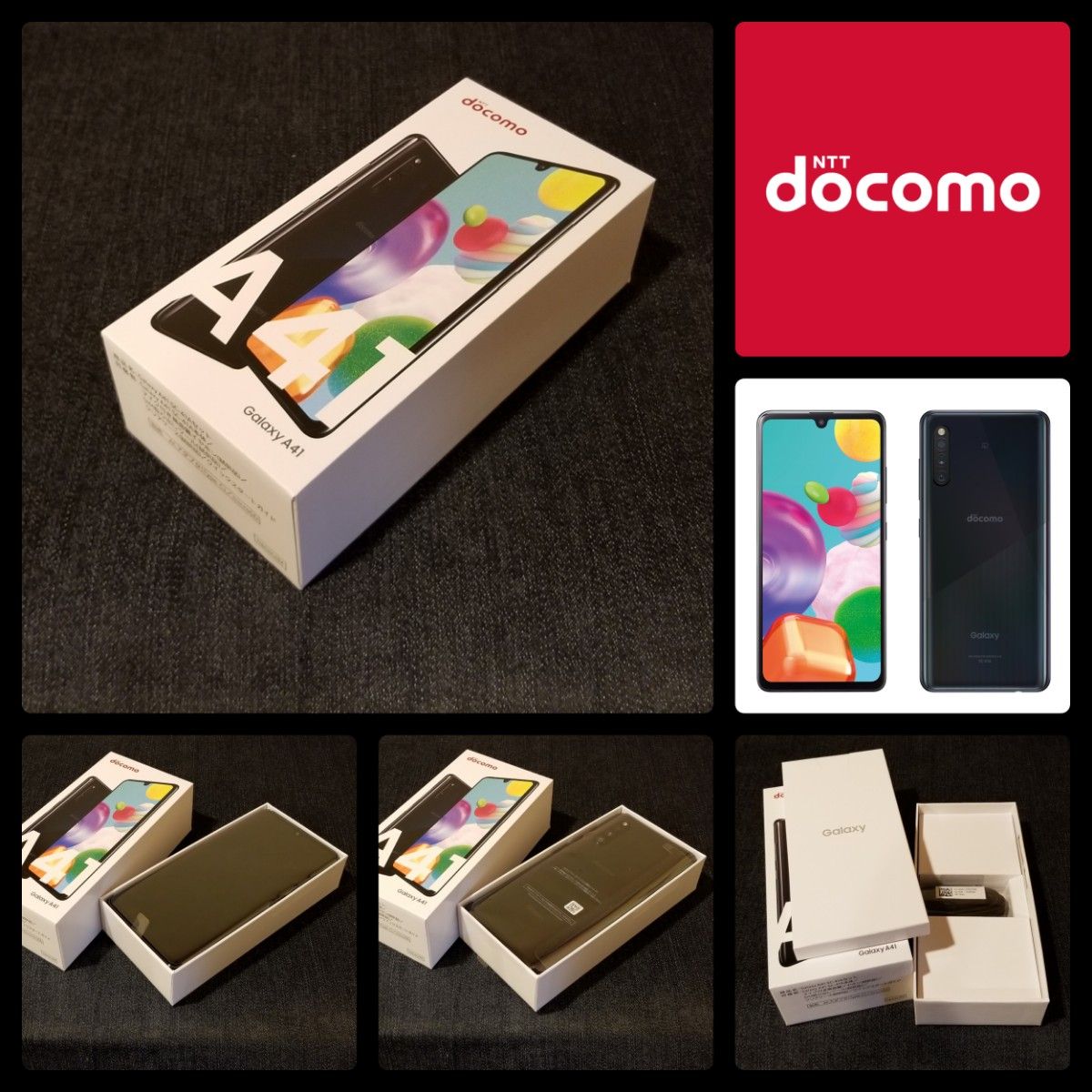新品未使用/SIMフリー】docomo Galaxy A41 SC-41A/ブラック/一括 新品未使用/SIMフリー】docomo Galaxy A41 SC-41A/ブラック/一括