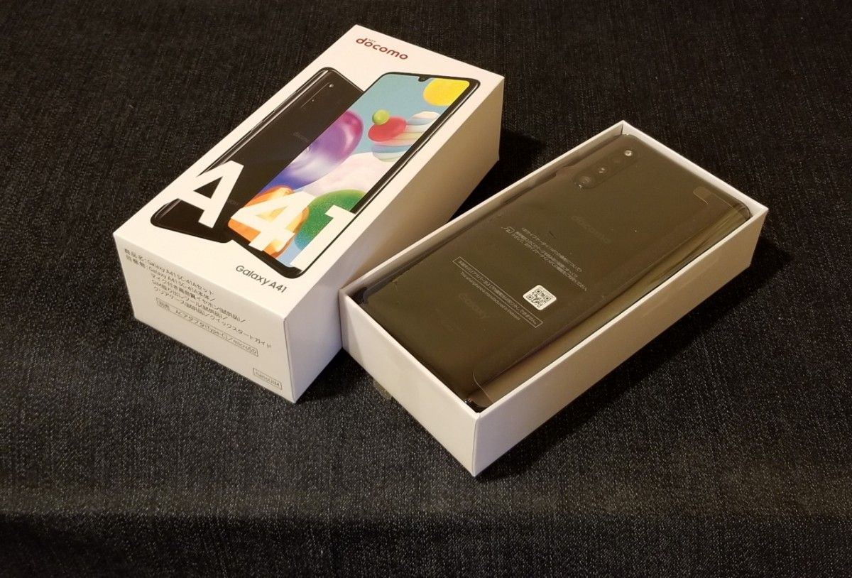新品未使用/SIMフリー】docomo Galaxy A41 SC-41A/ブラック/一括 新品未使用/SIMフリー】docomo Galaxy A41 SC-41A/ブラック/一括