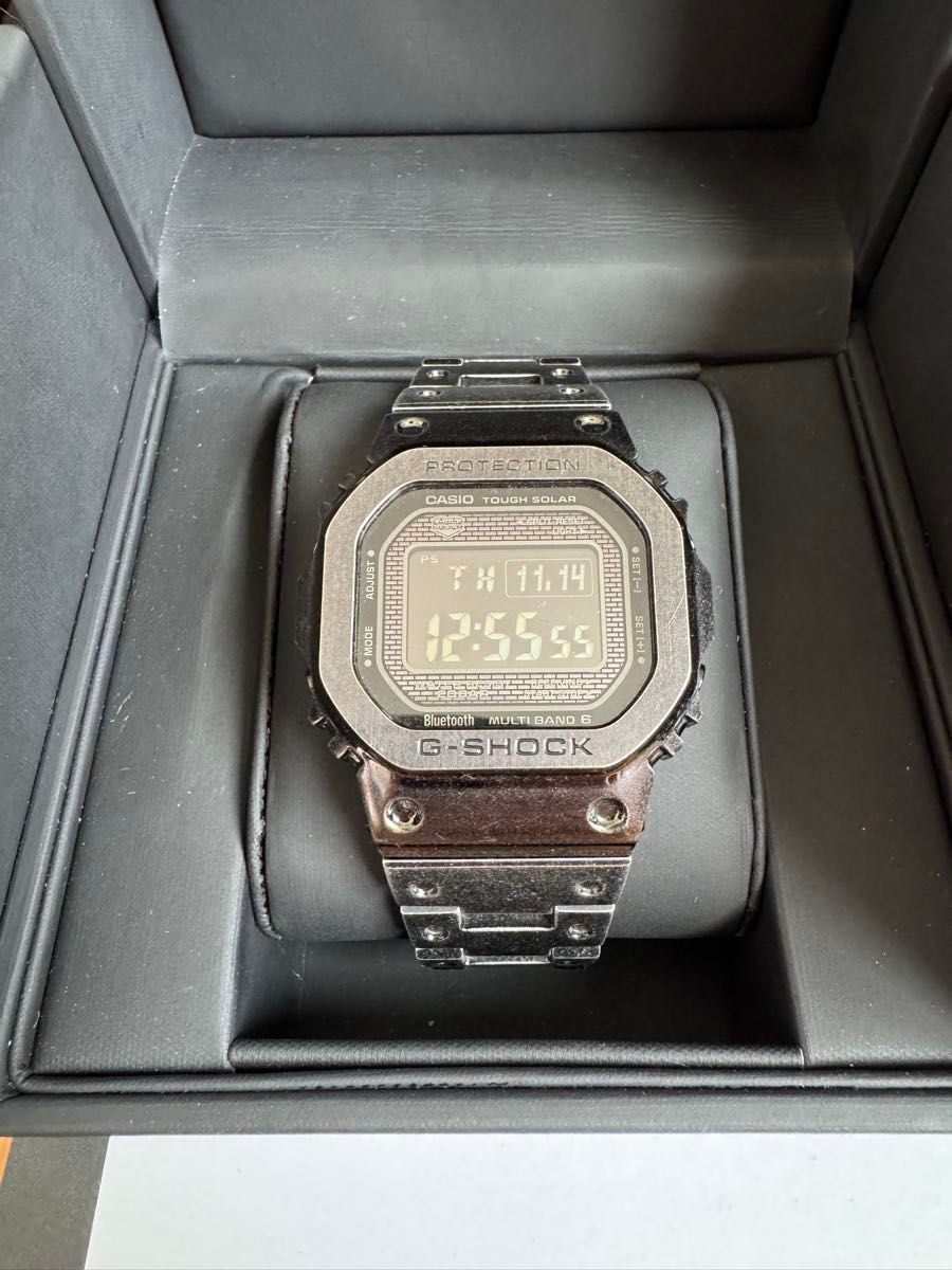 G-SHOCK GMW-B5000V-1JR メタルエイジド加工　Gショック CASIO ソーラー 腕時計 稼働品 黒 ブラック