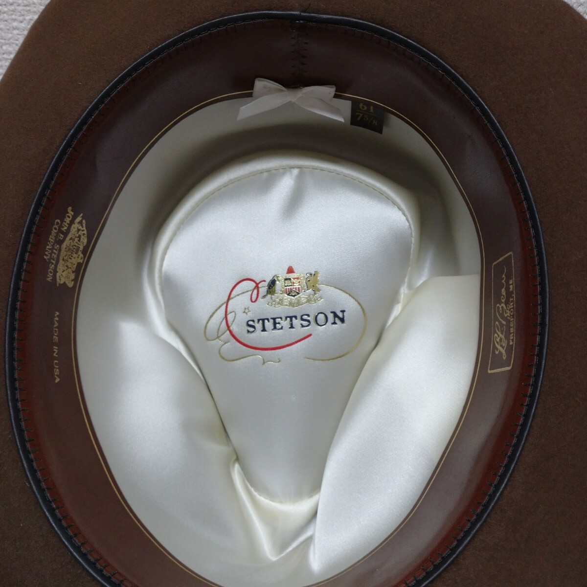 希少サイズ USA製 L L BEAN×STETSON ステットソン 7 5/8 61cm 希少サイズ USA製 L L BEAN×STETSON ステットソン 7 5/8 61cm