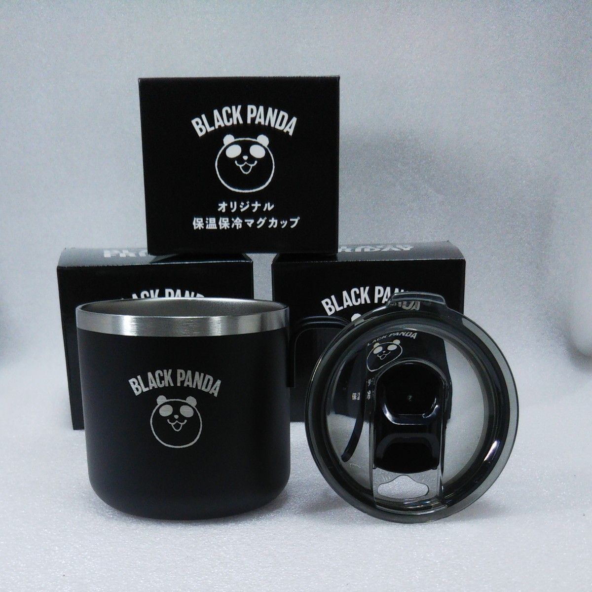 イオン ブラックフライデーマグカップ(保温・保冷)フタ付き 新品 イオン ブラックフライデーマグカップ(保温・保冷)フタ付き 新品