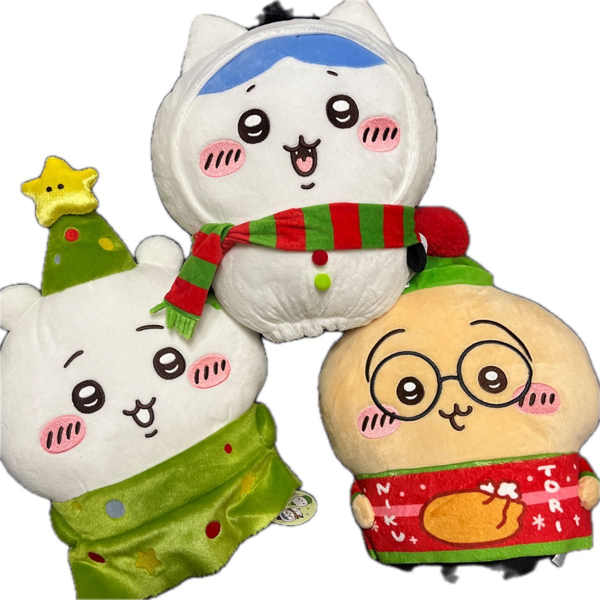 ちいかわ クリスマスBIGぬいぐるみ 3体セット - アイドル ちいかわ クリスマスBIGぬいぐるみ 3体セット - アイドル