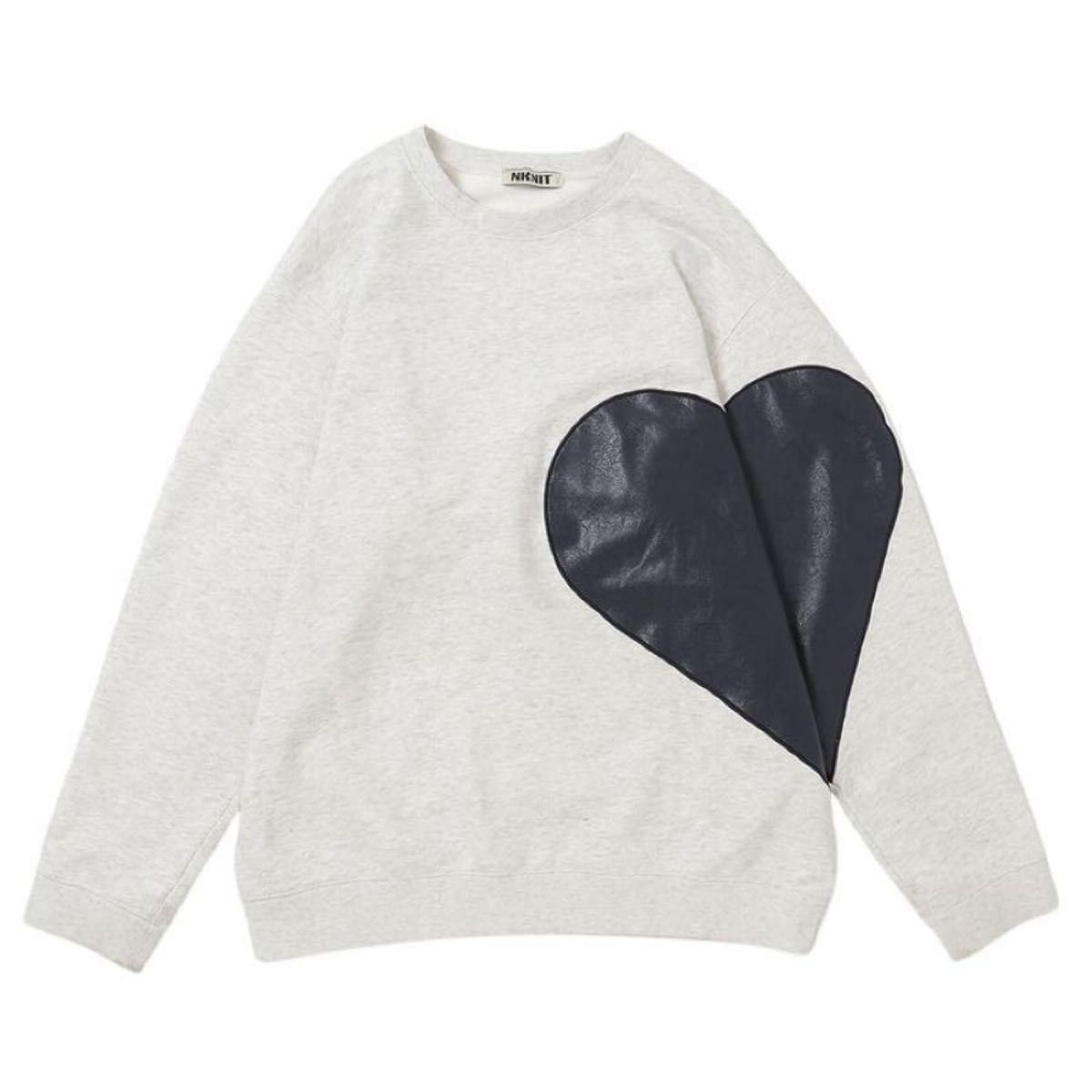 nknit pattern pullover sweat size0 スウェット ハート プル nknit pattern pullover sweat size0 スウェット ハート プル