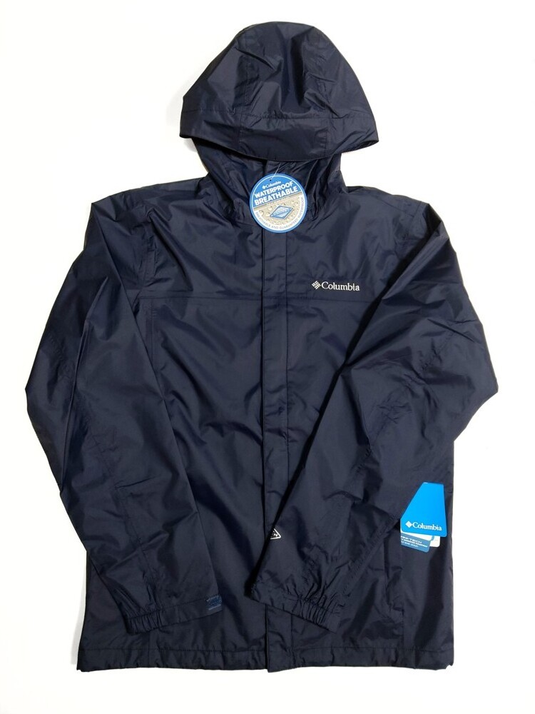 ▲ コロンビア マウンテンパーカー オムニテック USモデル S 日本 M ～ L サイズ ▲ Columbia ネイビー メンズ ジャケット 濃紺 パーカー