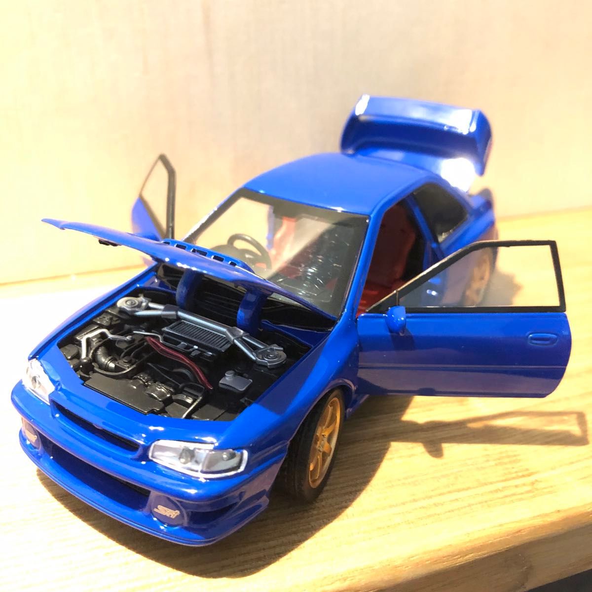 GC8 スバル インプレッサ ミニカー 1/32 頭文字D ブルー GC8 スバル インプレッサ ミニカー 1/32 頭文字D ブルー