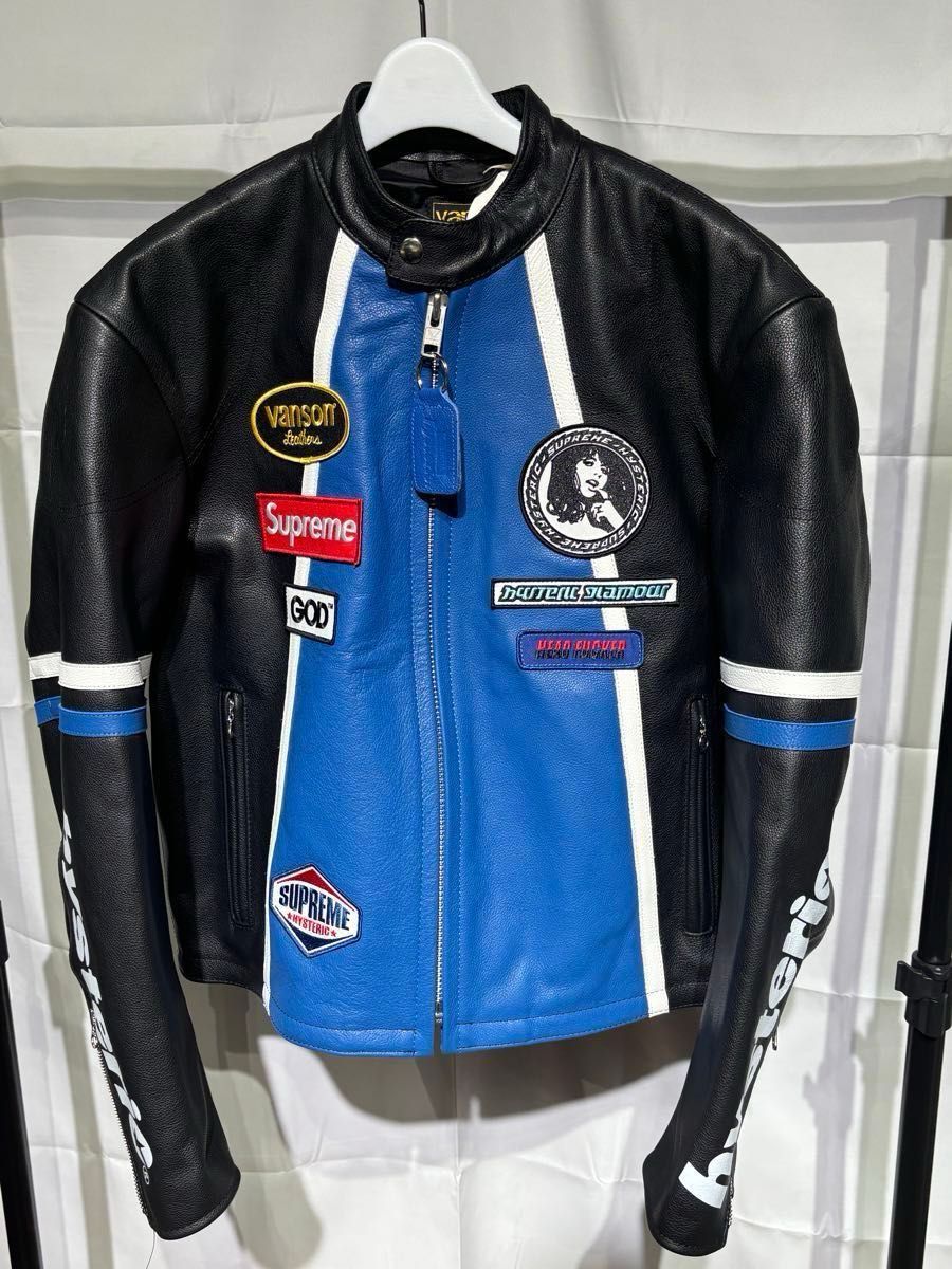 Supreme x HYSTERIC GLAMOUR Vanson Leather Jacket Black M Supreme x HYSTERIC GLAMOUR Vanson Leather Jacket Black M