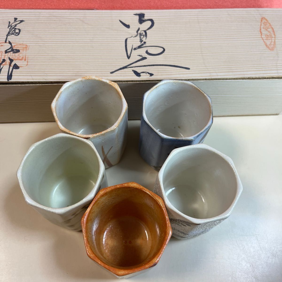 新品 湯呑み 陶器 5客 八角湯呑み 八角形|Yahoo!フリマ(旧 新品 湯呑み 陶器 5客 八角湯呑み 八角形|Yahoo!フリマ(旧