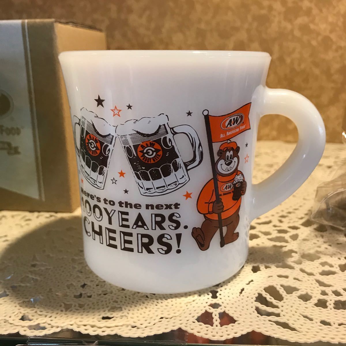 【限定品】A&W 100周年記念マグ(ホワイト)